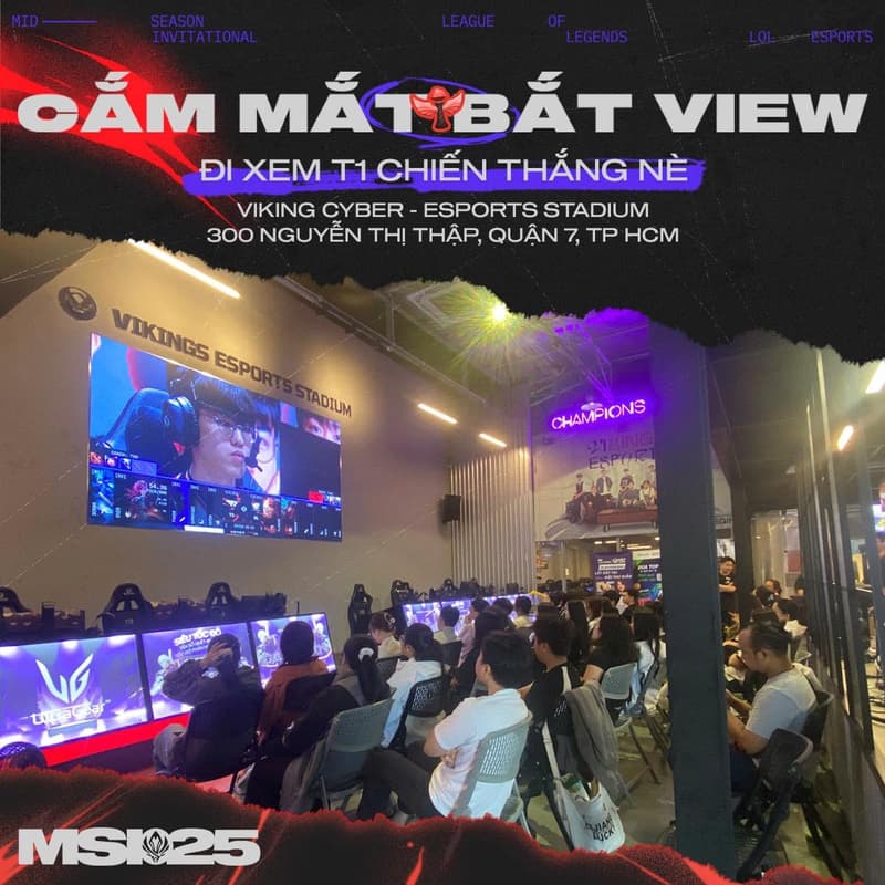 Viewing party Cắm Mắt Bắt View tại quán cyber